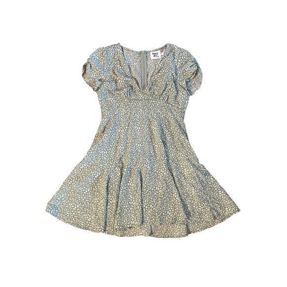 Women US-6 Princess Polly The Sting Green Leopard Animal Spot Print Mini Dress - Picture 1 of 4